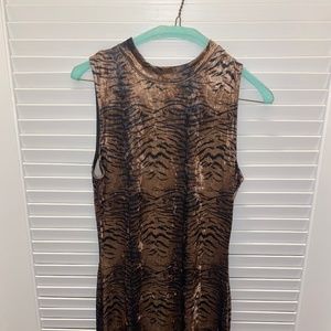Animal print catsuit